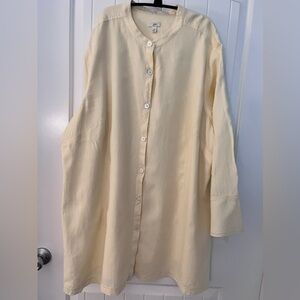 J.Jill Light Yellow Tunic Top 4X